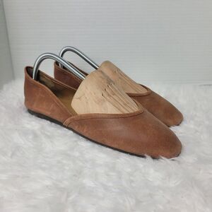 Lucky Brand Adoura Women's Ballet Flat Size 9 Brown Leather Shoes Like New